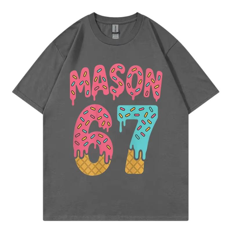 Funny Ice Cream Meme T Shirt Fashion Y2k Clothing Short Sleeve T-shirts High Quality Cotton Oversized T-shirts Unisex Streetwear