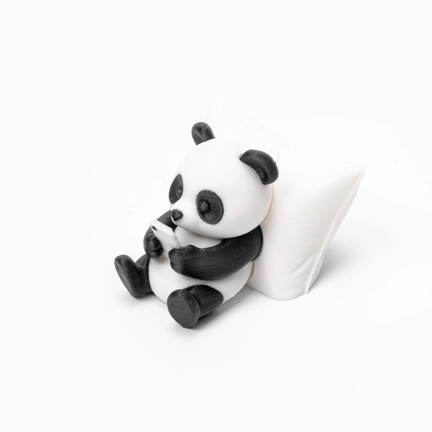 Animal Model Panda Sculpture Ornament Creative Desktop Office Decoration Car Decor Collectible Figurines Car Dashboard Ornament