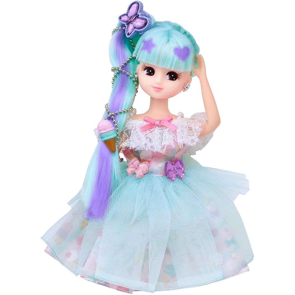 Takara Tomy Licca-chan Doll Color Change Gelato Outfit Toy for Pretend Play Ages 3 and Up
