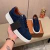 Fashion Classic Business Men Leather Casual Shoes Flats Skateboard Shoes Print Lace-up Comfortable Man Non Slip Sneakers Zapatos Hombre