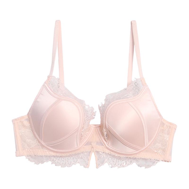 The Source Manufacturer Is Light Luxury Sexy Underwear, Girl Lace Soft Steel Ring, Half a Cup of Small Breasts Gathered and Supported