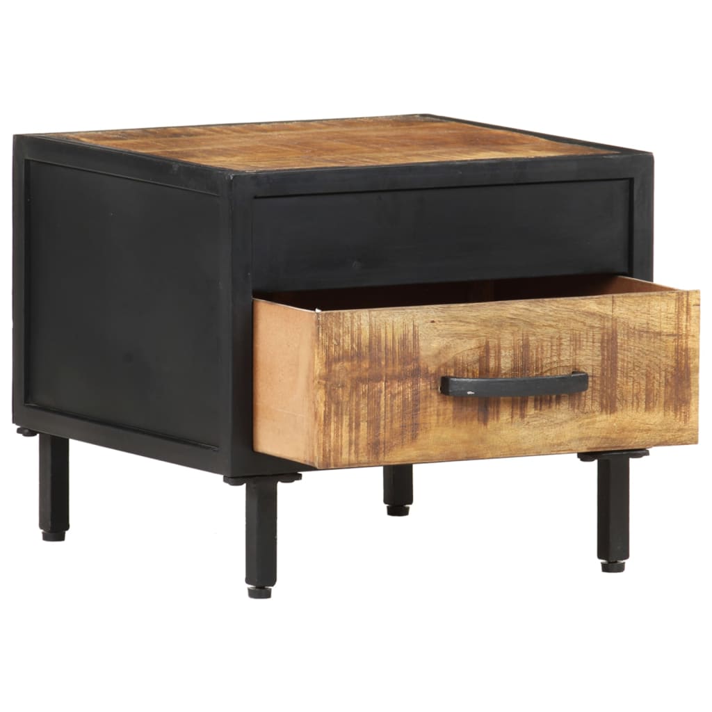 Nightstand 40 x 40 x 35 cm Rough Mango Wood