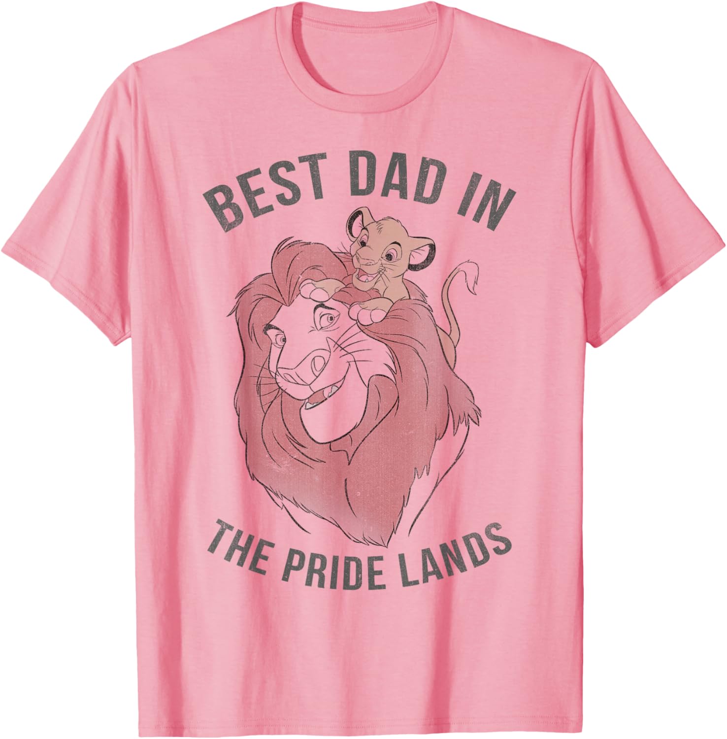 Hot Fashion Casual Disney The Lion King Father s Day Simba & Mufasa Best Dad T-Shirt S-4XL Summer S