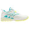Mizuno Wave Rider 1 Form der Zeit - Weiß Gelb Herren Sneaker D1GA200347