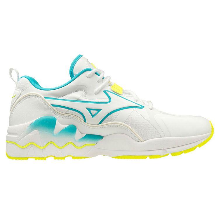 Mizuno Wave Rider 1 Form der Zeit - Weiß Gelb Herren Sneaker D1GA200347