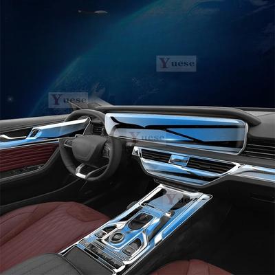 For Hongqi HS5 - TPU Transparent Film Car Interior Sticker Center Console Gear Navigator Screen Door Panel Car Accessory