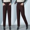 Extra-Warm Fleece Trousers for Middle-Aged and Elderly Women - Winter-Ready, Thickened Cotton, Plus Size