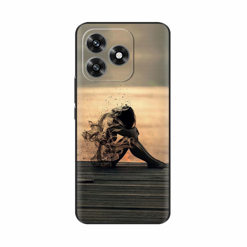 For Honor X5c Plus Case Sweet Love Flower Soft Silicone TPU Cover For Honor X5c HonorX5c Plus Phone Case Protective Shell Funda