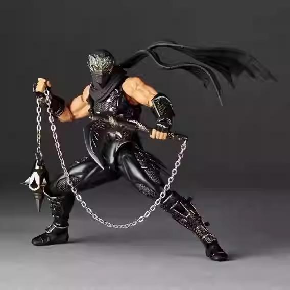 Ac Factory Ryu Hayabusa Toys  Anime Figure Ninja Gaiden Kaiyodo Revoltech Yamaguchi Action Figurine Ko Model Statue Gifts Toys