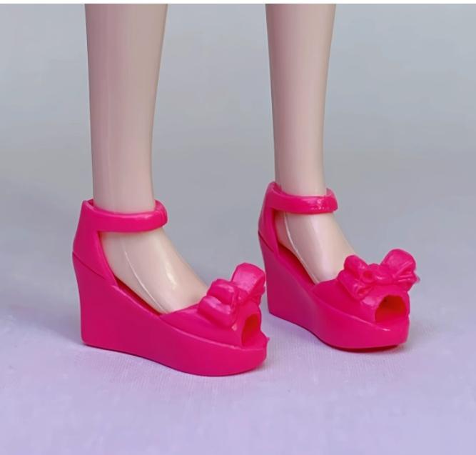 1/6 Puppenschuhe Plateau Schleifenschuhe 30cm Puppendekorationen Mädchensammlung Spielzeug DIY Spielpuppen Zubehör Schuhe