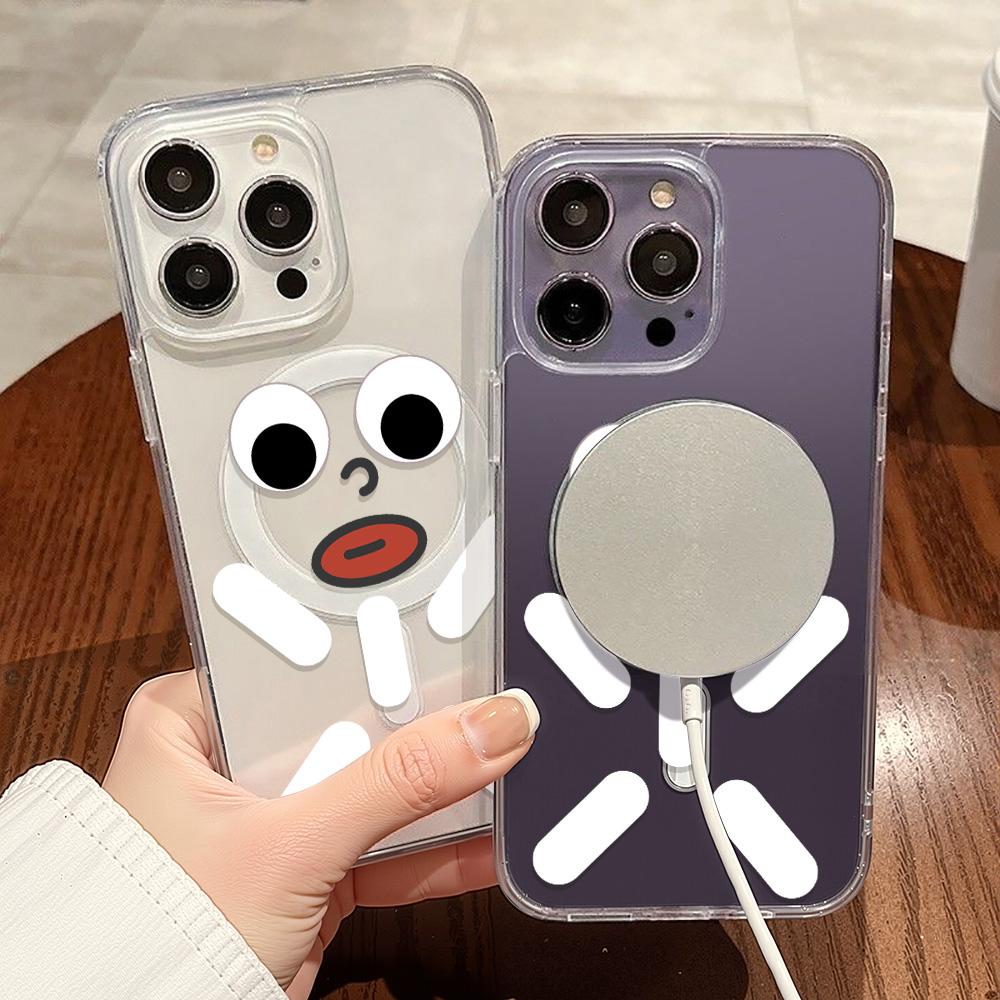 Magnetic Phone Case for iPhone 12 14 16 17 Pro 17 16 15 14 13 12 Pro Max  12 13 14 15  16 High Quality Shockproof Shell Full Protection Cute Style
