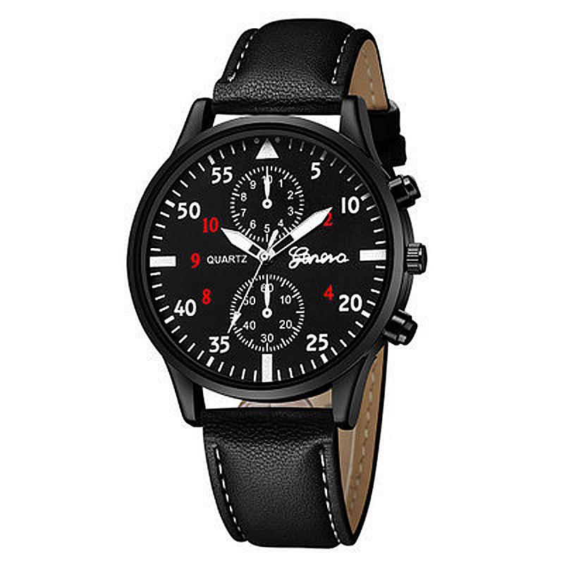 Men's Versatile Fashion Two-Eye Business Wristwatch