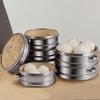 777 Stainless Steel Steamer Rack & Bamboo Basket Set
