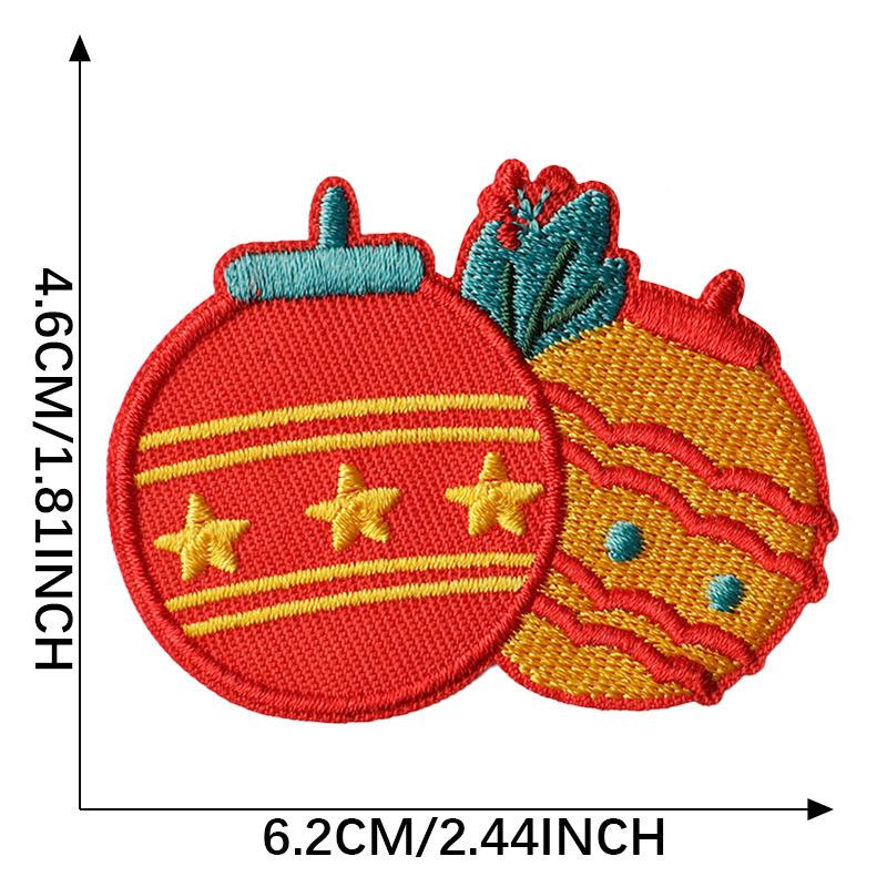 1pc Santa Claus For Clothing Bags Badge Sticker DIY Appliques Cartoon Christmas Emblem Embroidery Patches Iron On