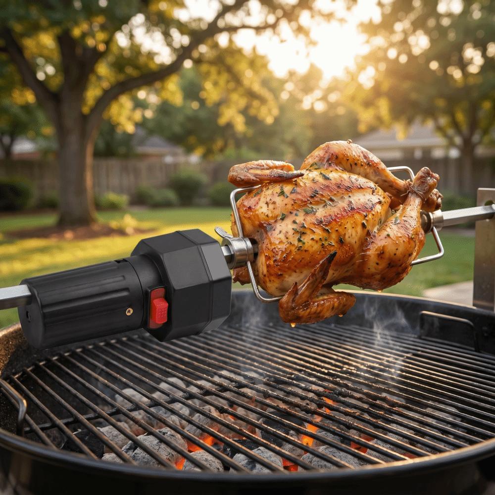 Système à Vitesse Variable Moteur de Gril Électrique Moteur de Gril Barbecue Électrique Extérieur Barbecues de Jardin
