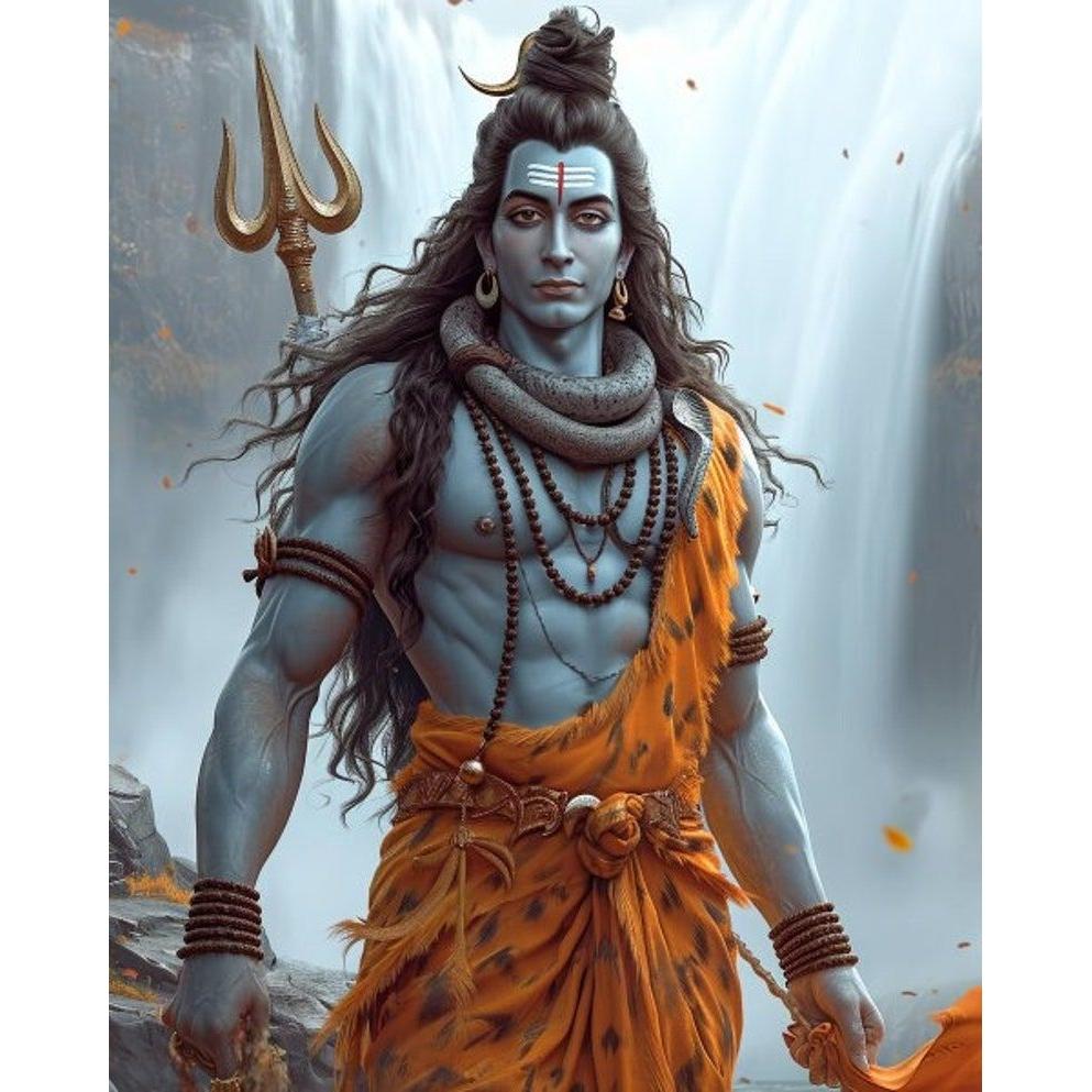Lord Shiva Mahadev Tapestry Instant Download 75x100