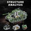 Military WW2 M4 Sherman Medium Tank Building Blocks MOC World War 2 M26 Pershing Main Battle Tank Weapon Bricks Toys Boys Gifts