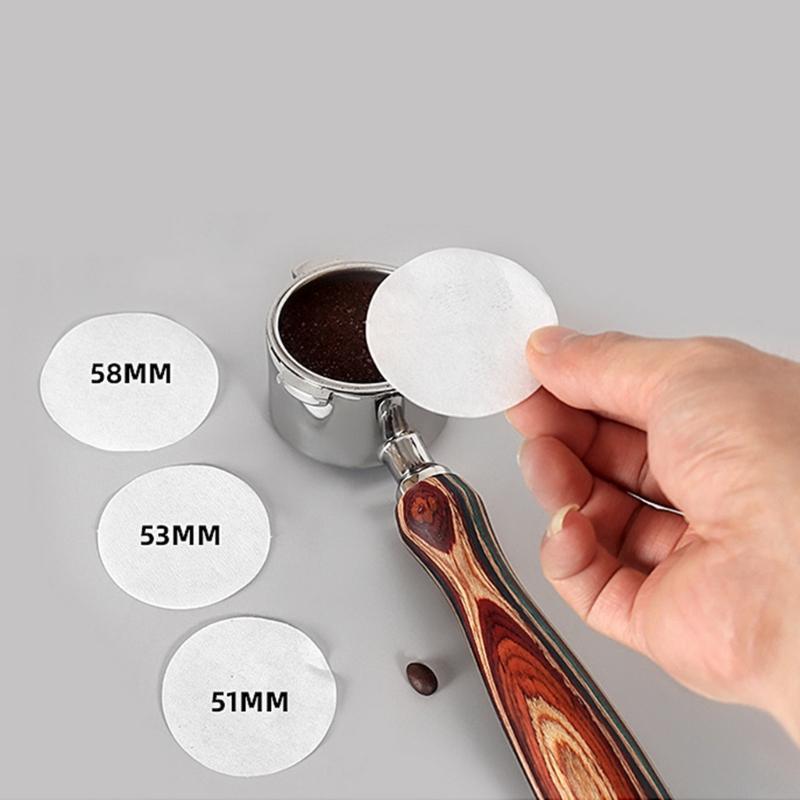 100pcs Secondary Water Separation Paper Coffee Machine Filter Paper Round Inlet Paper Coffee Extraction Filter Paper