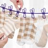 with 12 Clips Clothesline Colorful Drying Elastic Rope Multi-functional Travel Clothesline  Outdoor