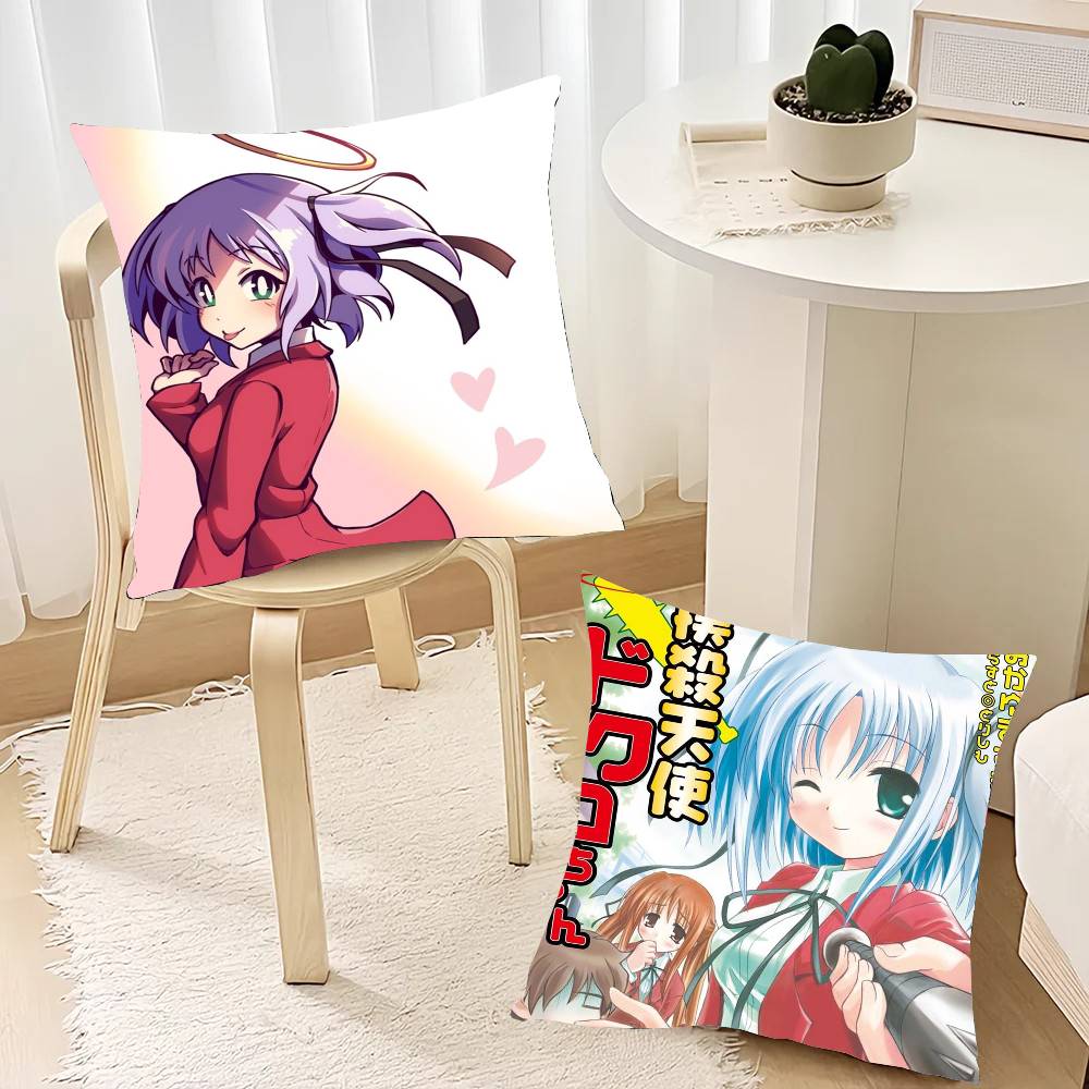 Bludgeoning Angel Dokuro-chan Anime Pillow Case Home Decor Throw For Sofa Bed Car Room Decor Gift Idea