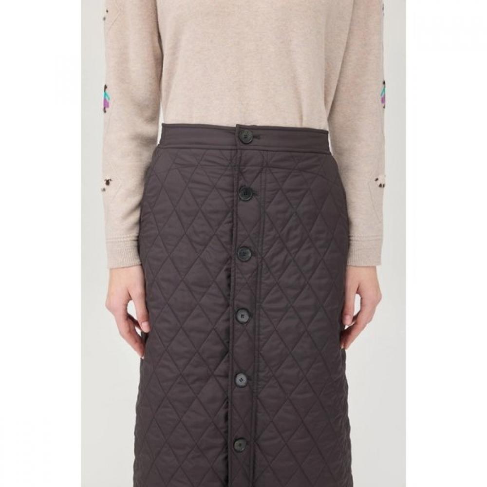 Benetton Quilted Button Skirt Baske1561