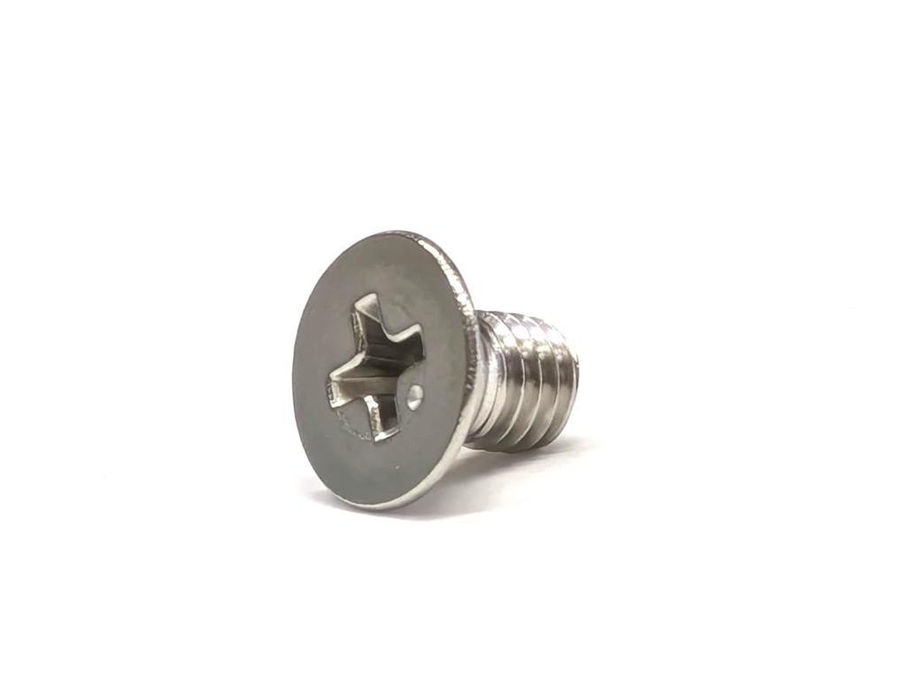 Stainless steel flat head machine screws [M5x8] (10 pieces)