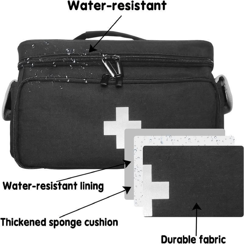 Portable Family First Aid Medicine Organizer Bag