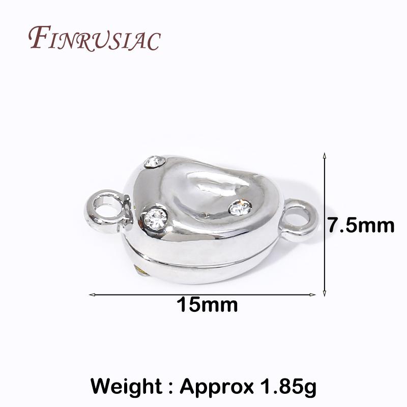 18K Gold Plated Bracelet Clasps Connectors DIY Bracelet Necklace Fittings Magnetic Clasps Accessories For Jewelry Making