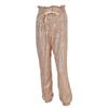 Gold Sequin Glitter Pants High Waist Long Pants Women Party Club Trouser Outfit Legged Casual Pants