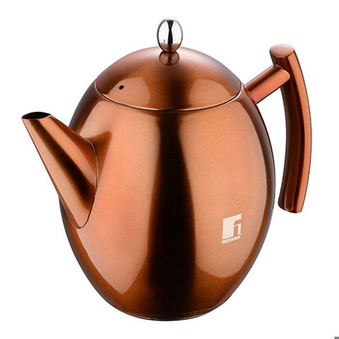 Bouilloire et Théière - BERGNER - 1,75 L - Acier inoxydable - Cuivre