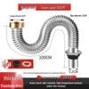 Stainless Steel Kitchen Sink Drain Pipe Set with Anti-Odor Features for Single or Double Sinks and Dishwasher Integration