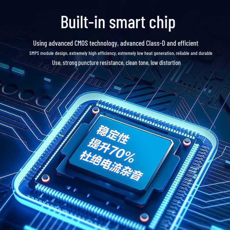 HuiDu DN-425 4-Channel DSP Digital Power Amplifier (CN version)