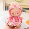 17cm Labubu Doll Clothes Set Short Skirt Hooded Top Ropa Labubu Decoration Doll Accessories