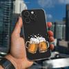 Beer Alcohol Art Pattern Phone Case For iPhone 17,16,15,14,13,12,11 Pro,Max,Plus,X,XS,XR,SE4,E Mini Transparent Soft Cover