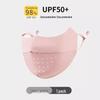 Ice Silk UV Protection Women's Summer Full Face Mask – Thin, Breathable, Seamless Shield for Eyes and Face