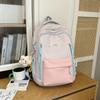 Schoolbag Plaid School Bag Female Students Versatile Small Fresh Junior High School Students Backpack Travel Backpack Tide Large Capacity College 