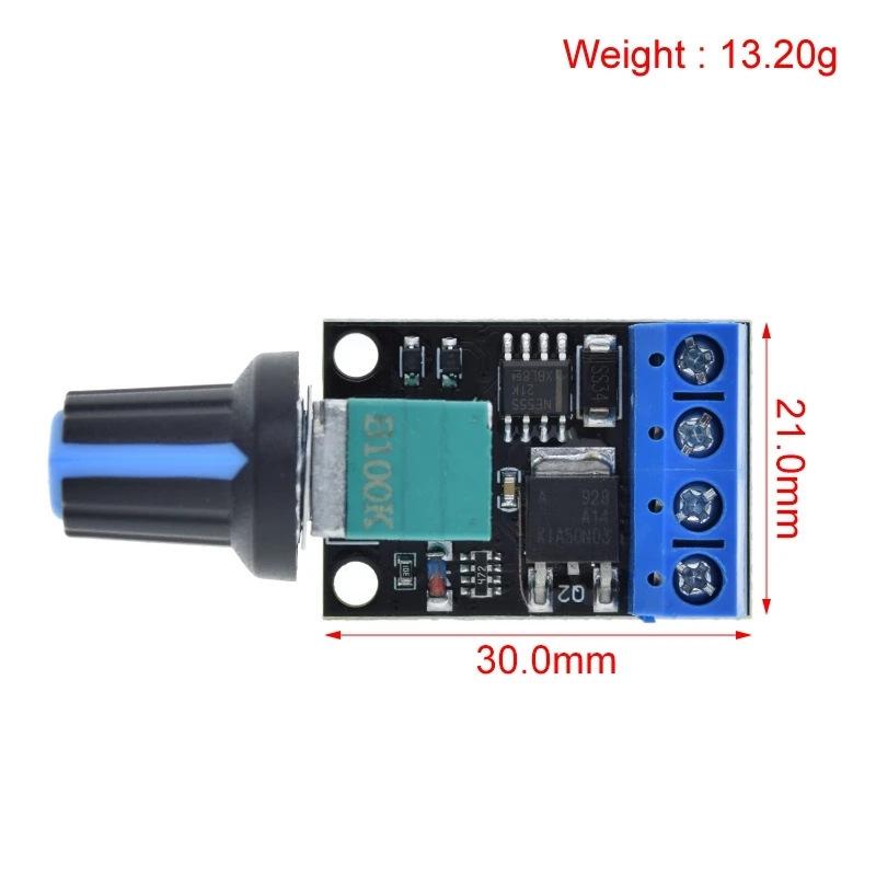 PWM DC Motor Speed Controller 5V-16V, 12V, 10A with LED Dimming and Switch Function Module