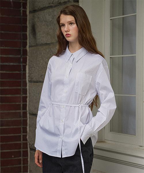Diaeni Stripe Wrap Shirt