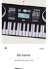 37-Key Kids' Beginner Electronic Piano - Educational Music Toy