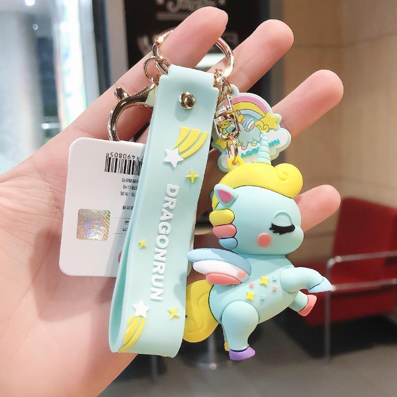 Keychain Korean Version of Creative Pendant Couple Small Gift Schoolbag Pendant Colorful Pony