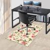 1 Stück Rose Floral rutschfester Boden Teppich Kompatibel für Büro & Wohnzimmer & Schlafzimmer & Esszimmer - Flach- Weich & Muster, Lebendige Farben-W298