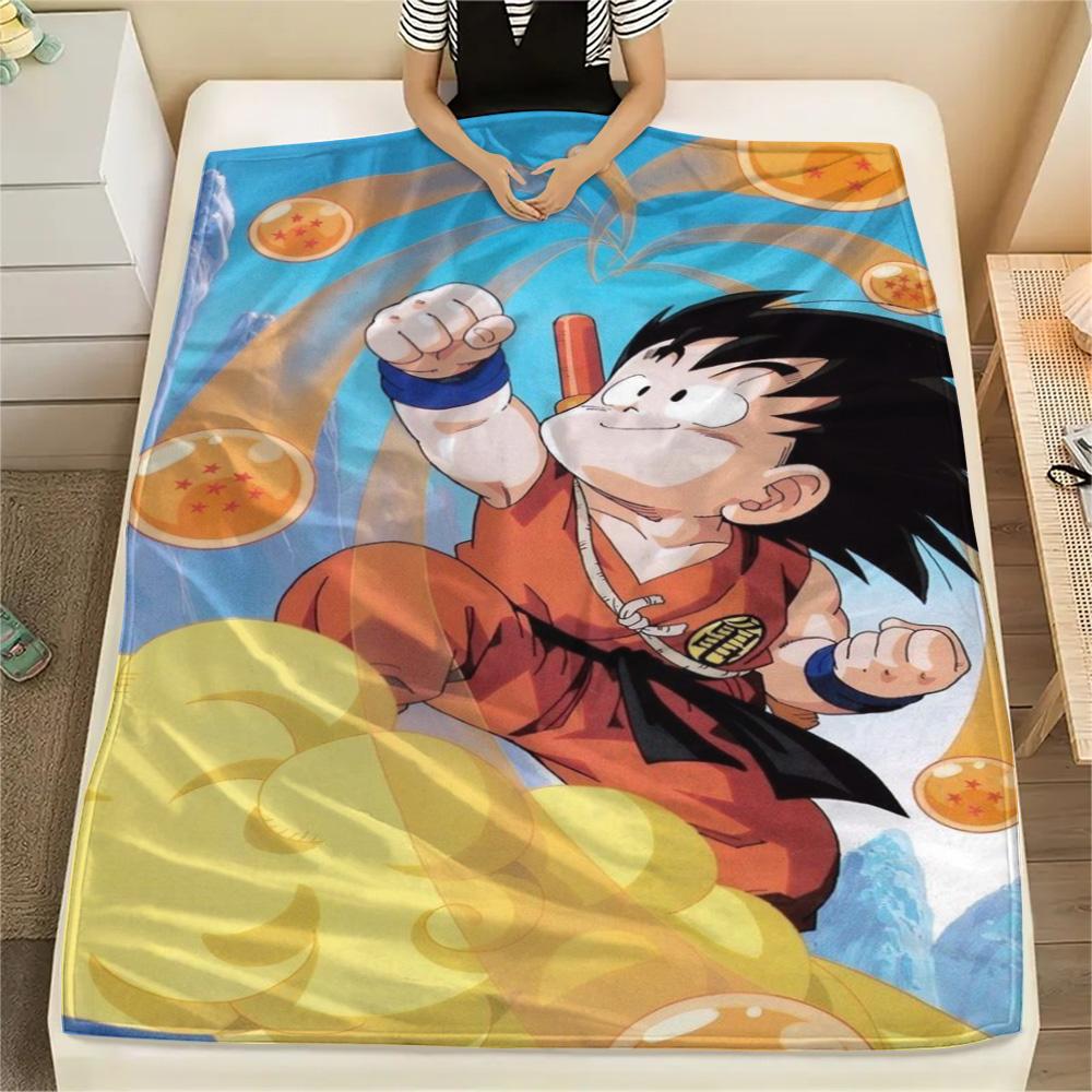 Goku Soft Touch Printed Blanket, Flannel Blanket Perfect for Bedrooms, Sofas, Chairs, Picnics & Travel Days.-TING