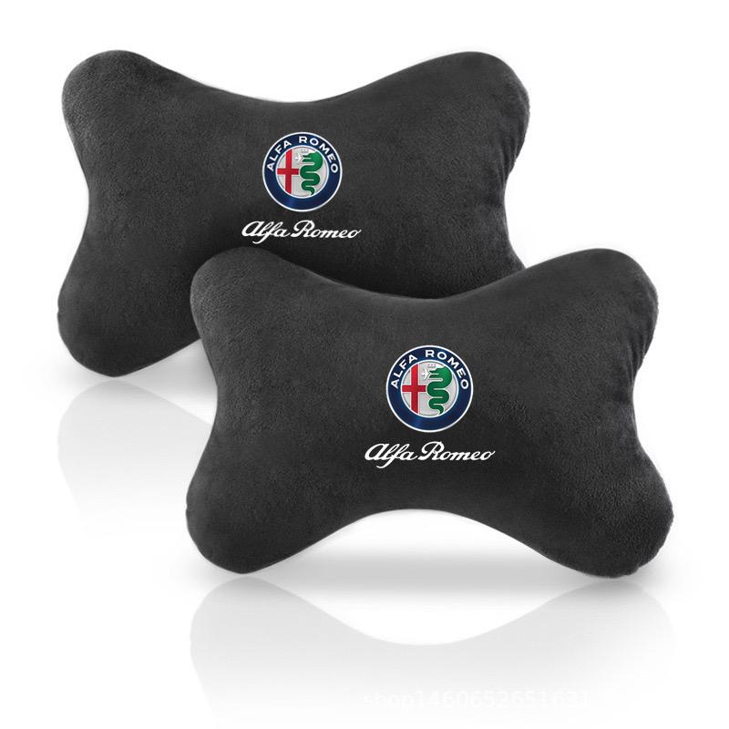 Für Alfa Romeo Auto Nackenkissen Beide Seiten Zur Linderung von Kopfschmerzen Gefülltes Faserkissen Auto Kissen Für Alfa Romeo giulia stelvio giulietta 1