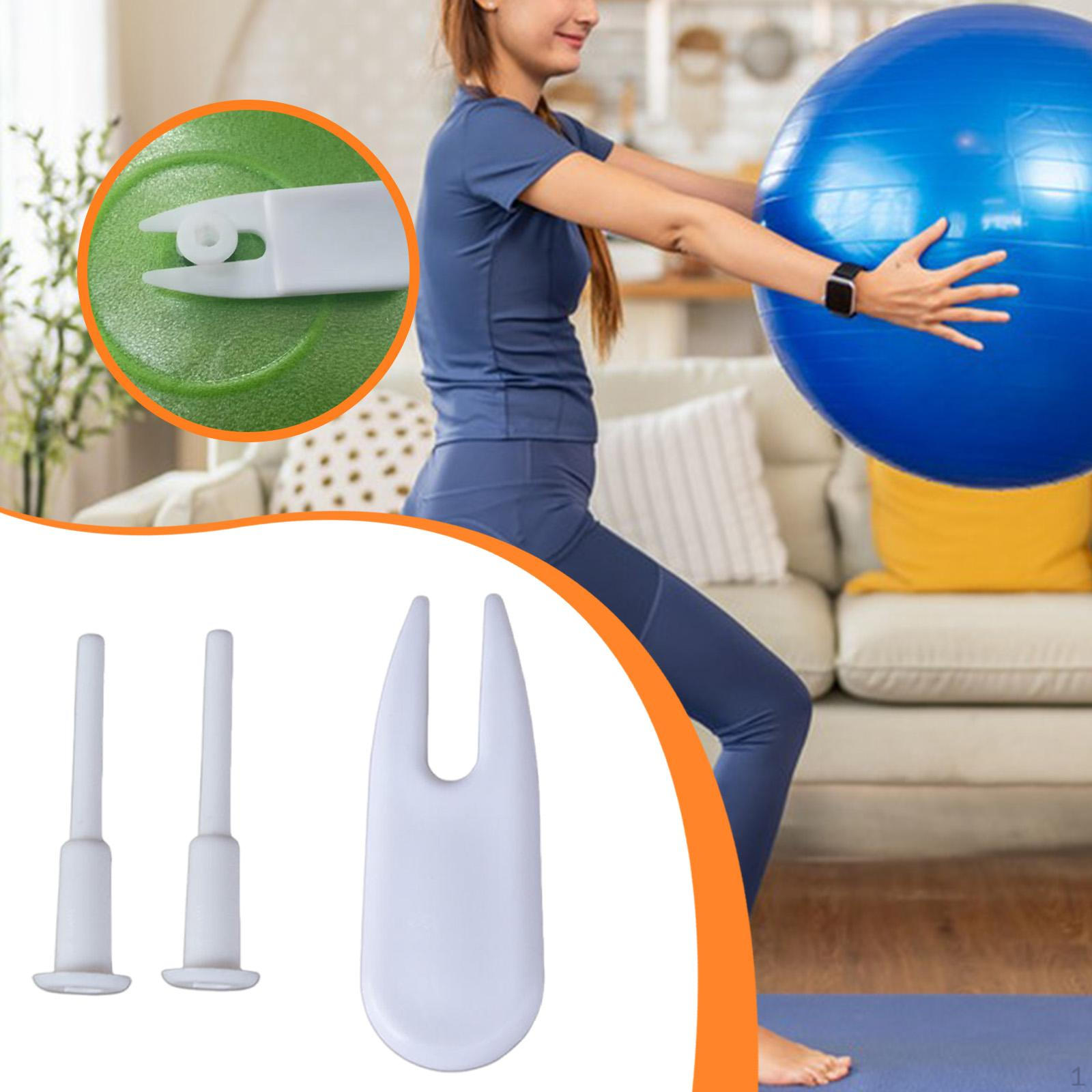 

2 Pieces Exercise Ball Plug Pins White for Pilates Sport Equipment