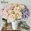 7 Heads Rose Silk Artificial Flower Bride Bouquet Wedding Floral Arrangement Materials Home Table Vase Decor Party Props Gifts