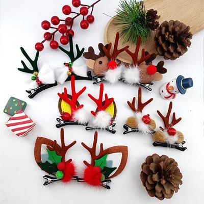 Creative Santa Claus Cartoon Hair Clip for Christmas