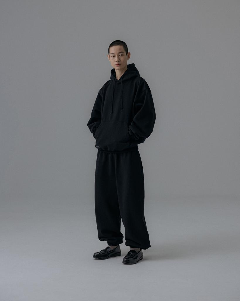 ANGLAN Heavyweight Classic Jogger Pants - Black