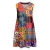 Women's Casual Fashion Breathable V-neck Vest With Pockets Floral Holiday Dress
