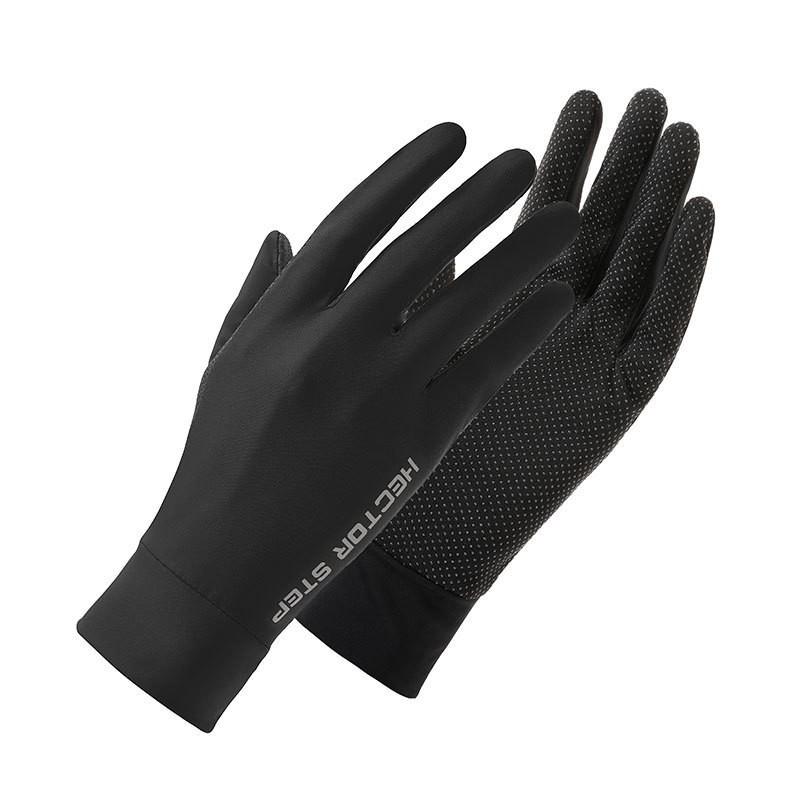 UV Protection Driving Gloves Women Lightweight Ice Silk Long Finger Anti-Slip Touchscreen Compatible Outdoor Cycling