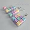 Clavier Macaron Jouet à Quatre Touches: Porte-clés de couleur claire Testeur de switch pour soulager le stress